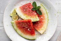 Salted Watermelon Mojito Wedges Recipe