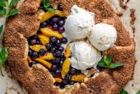 Blueberry Peach Galette with Cinnamon-Sugar Crust
