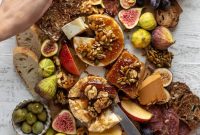 Autumn Cheese Board Featuring Bourbon Crackling Caramel