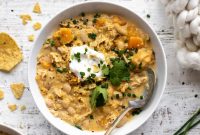 Creamy Butternut Squash White Chicken Chili Recipe
