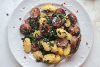 Smoked Sausage, Kale, and Gnocchi Skillet Recipe