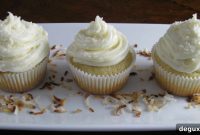 Coconut Rum Cupcakes Recipe with Creamy Coconut Frosting