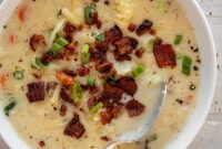 Creamy Cheddar Cauliflower Chowder Recipe