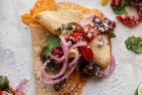 Crispy Baked Salsa Chicken Tacos Recipe