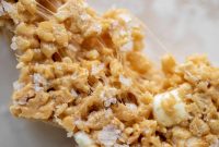 Salted Peanut Butter Rice Krispie Treats Recipe — Crunchy No-Bake Bars