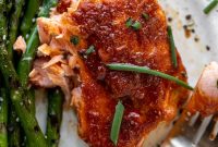 Smoky Cedar-Plank Salmon with Sesame Asparagus Recipe