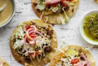 Cheeseburger Tostadas with Signature House Sauce