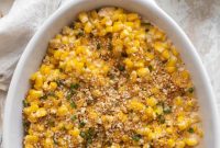 Chipotle Creamed Corn with Crispy Garlic Breadcrumbs