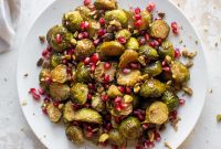 Maple Mustard Roasted Brussels Sprouts Recipe