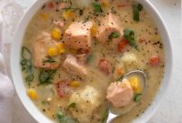 Salmon Chowder with Dill Dumplings Recipe for Creamy Comfort