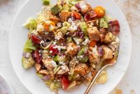 Blackened Chicken Chopped Salad with Raspberry Chipotle Vinaigrette Recipe
