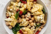 Chickpea Tortellini Salad for Quick Lunches