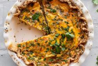 Pimento Cheese Quiche with Everything Bagel Seasoning