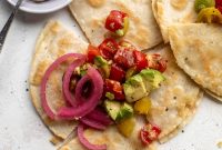 Hummus, Avocado & Tomato Quesadillas – Creamy Veggie Wraps