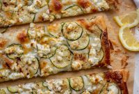 Zucchini, Lemon & Goat Cheese Puff Pastry Pizza Recipe
