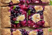 Triple Berry Cheesecake Galette Recipe — Rustic Berry Tart Tutorial