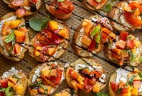 Peach Bruschetta Recipe: Fresh Summer Appetizer with Basil
