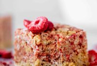 Salted Peanut Butter & Jelly Rice Krispies Treats