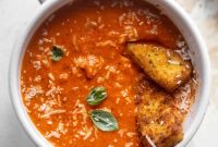Tomato Bisque with Crispy Halloumi Sticks: A Flavorful Twist