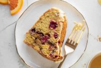 Cranberry Orange Coffee Cake Recipe with Zesty Glaze