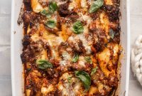 Short Rib Stuffed Shells with Melted Parmesan and Herb Ricotta