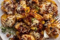 Crispy French Onion Smashed Potatoes Recipe