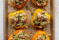 Chicken Bacon Ranch Stuffed Bell Peppers Recipe