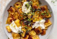 Toasted Skillet Ravioli with Lemon and Brown Butter