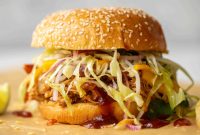Weeknight BBQ Chicken Sandwich with Mango Slaw Recipe