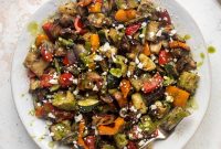 Grilled Vegetable Panzanella with Fresh Basil Vinaigrette