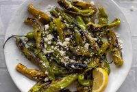 Citrus-Grilled Shishito Peppers with Lemon Zest