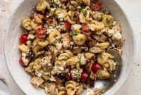 Grilled Chicken Pasta Salad with Gorgonzola Vinaigrette Recipe