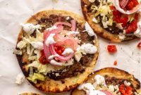 Mediterranean Turkey Smash Burger Tacos Recipe