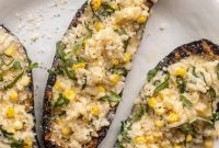 Summer Risotto-Stuffed Grilled Zucchini Boats for BBQs