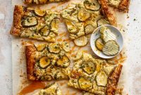 Pickle Lover’s Puff Pastry Pizza Drizzled with Hot Honey