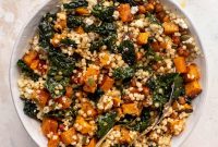 Maple Vinaigrette Butternut Couscous Bowls with Roasted Veggies