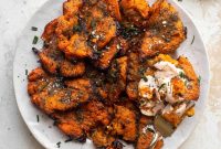 Crispy Ranch Smashed Sweet Potatoes Recipe