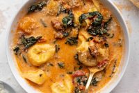Butternut Squash and Sausage Tortellini Soup Recipe