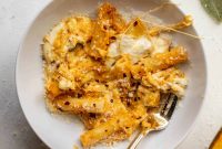 Roasted Pumpkin & Burrata Baked Ziti with Sage Breadcrumbs