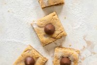 Chewy Peanut Butter Blossom Cookie Bars for Holiday Baking