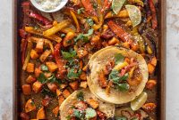Smoky Sweet Potato Fajitas with Charred Peppers & Onions