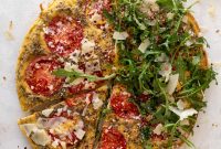 Creamy White Pizza Frittata with Mozzarella and Ricotta