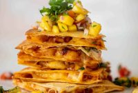 Crispy Hot Honey Shrimp Sheet Pan Quesadillas Recipe