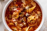 Cheese Tortellini Minestrone: Hearty Italian Soup Recipe