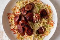Smoked Sausage and Shredded Cabbage Salad Recipe