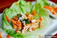 Buffalo Chicken Lettuce Cups with Zesty Sauce + Giveaway