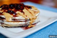 Peanut Butter & Jelly Pancakes Recipe — Sweet PB&J Stack
