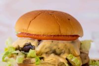 Smoky Grilled Portobello Burgers with Creamy House Sauce