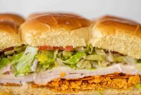 Smoked Turkey, Provolone & Potato Chip Summer Sliders