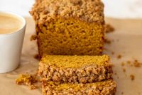 Spiced Pumpkin Bread with Chai Crumble Topping